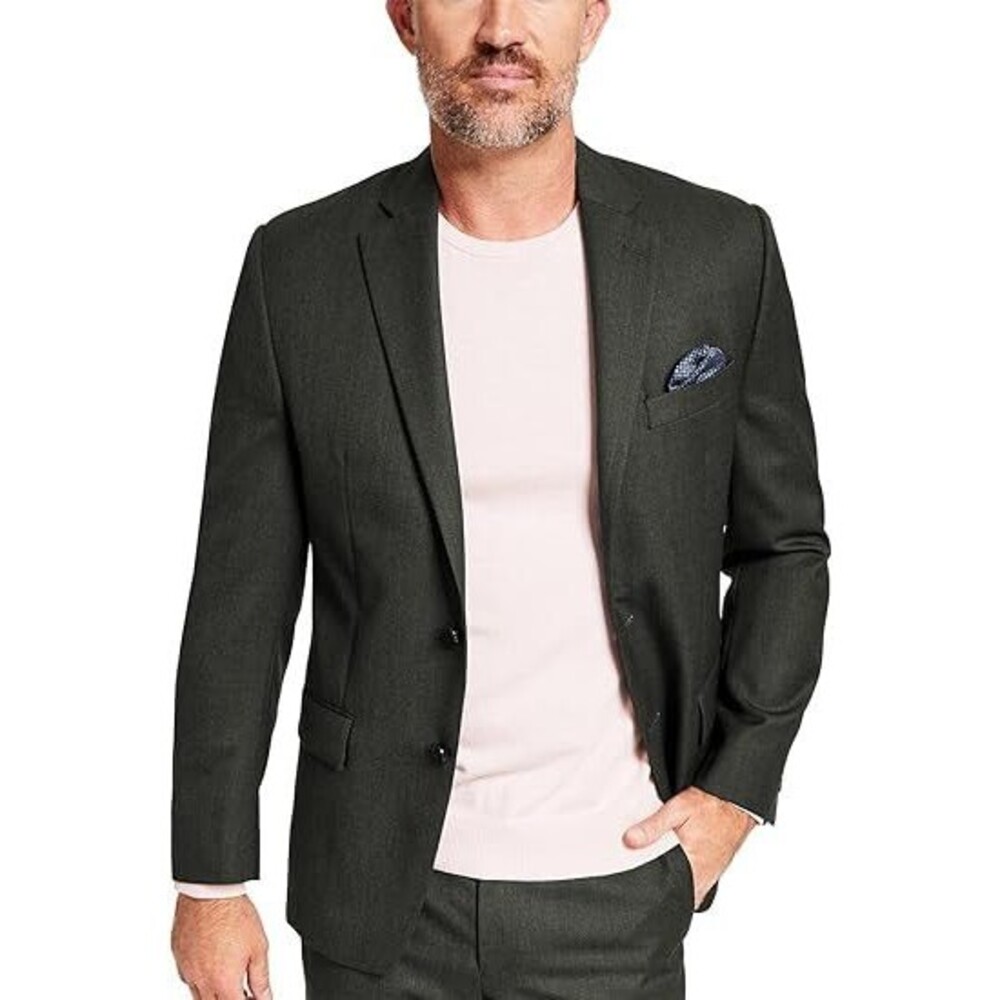 Lauren Ralph Lauren Mens Wool Classic Fit Suit Jacket Gray‎ 44R